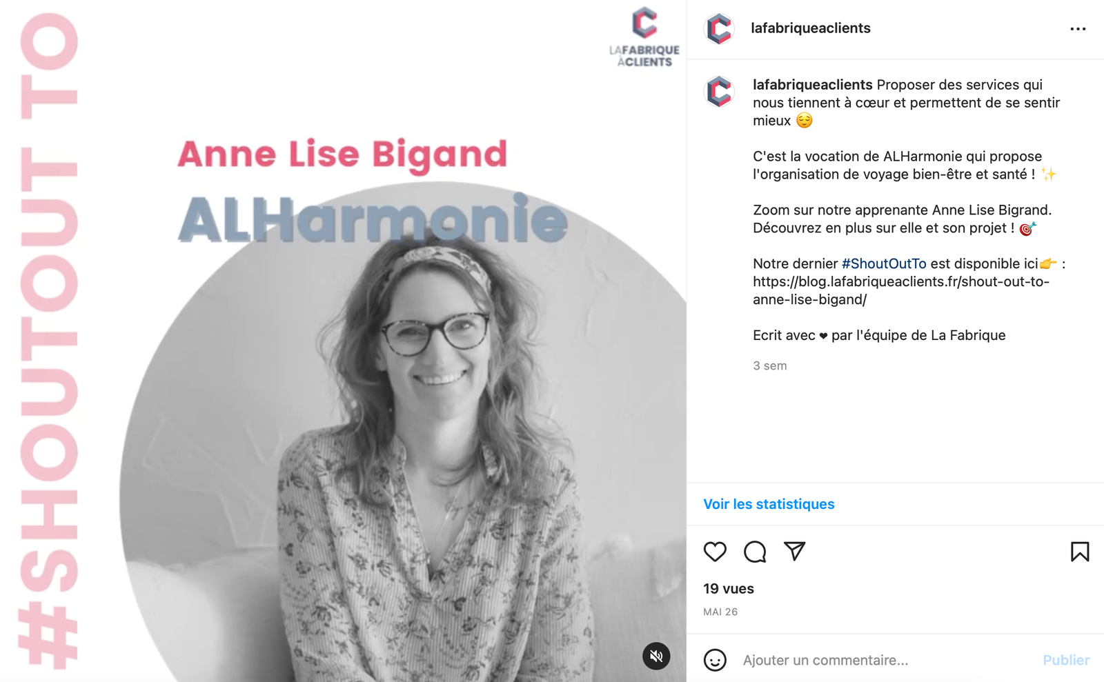 shoutout - créer du contenu sur instagram à partir de 0